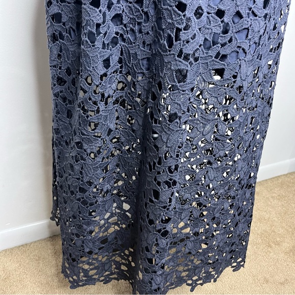 ASTR Navy Lace Midi Dress - Picture 4 of 9